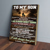 To My Son Walking Dad Canvas Prints