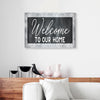 Welcome To Our Home Pattern Canvas Prints
