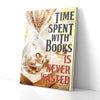 Time Spent With Books Is Never Wasted Librarian Canvas Prints