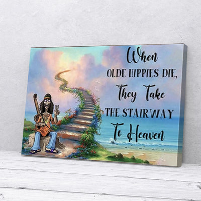 Stairway To Heaven Hippie Canvas Prints