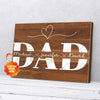 Personalized Gift For Dad Family Canvas Wall Art