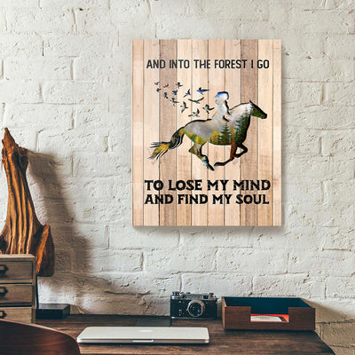 Forest Horse Girl Canvas Prints PAN04079