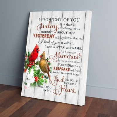 I Thought Of You Today Cardinal Love Prints Canvas Prints PAN08573