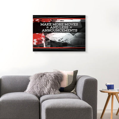 Poker Business Quote Canvas Prints