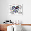 Heart Butterfly Canvas Prints PAN06516