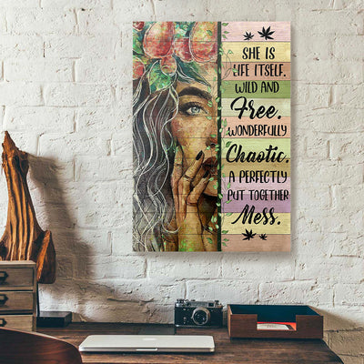Weed Hippie Canvas Prints