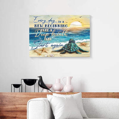 Turtle Sea Sunshine Canvas Prints PAN11672