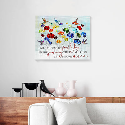 Poppy Hummingbird Canvas Prints PAN03926