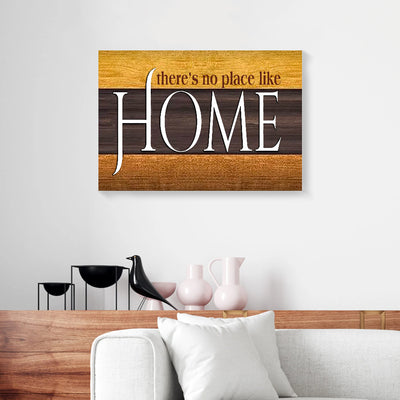 There's No Place Like Home Brown Frame Canvas Prints PAN18471