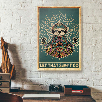 Yoga Sloth Canvas Prints PAN11967