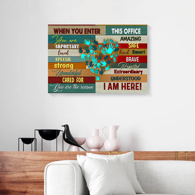 When You Enter This Office Canvas Prints PAN04286