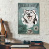 Coffee And Siberian Husky Canvas Prints PAN06192