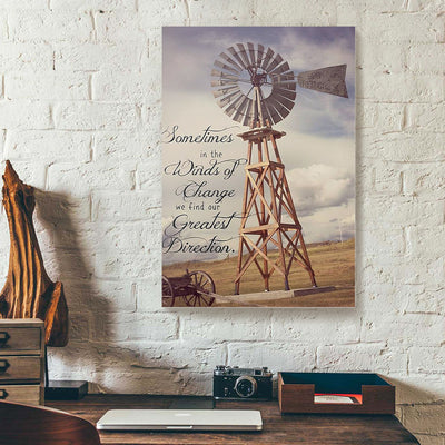 Windmill Countryside Canvas Prints