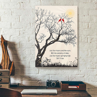 Love Bird On Tree Canvas Prints PAN05510