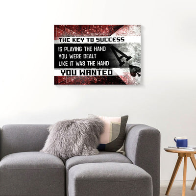 The Key To Success Motivation Canvas Prints