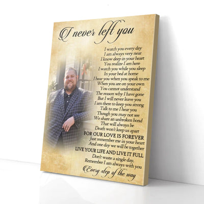 Personalized Memorial Gift Business Man Canvas Wall Art I Never Left You