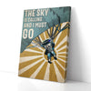The Sky Is Calling And I Must Go Paragliding Retro Canvas Prints