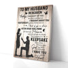 To My Husband in Heaven Canvas Prints