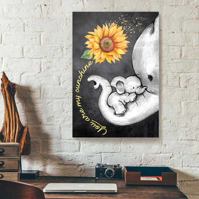 Sunflower Elephant Canvas Prints PAN15358