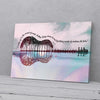 Vintage Guitar Forest And City Shadow Canvas Prints PAN03269