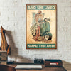 She Lived Happily Ever After Scooter Canvas Prints