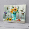 Sunflowers And Hummingbird Canvas Prints PAN13373
