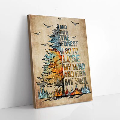 And Into The Forest I Go to Lose My Mind Pine Bird Canvas Prints PAN07087