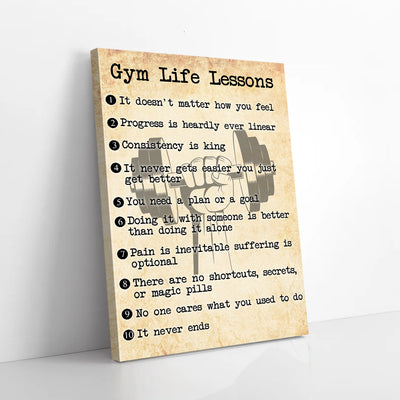 Gym Life Lesson Canvas Prints PAN08606