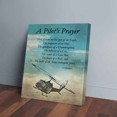 A Pilot's Prayer Canvas Prints PAN16136