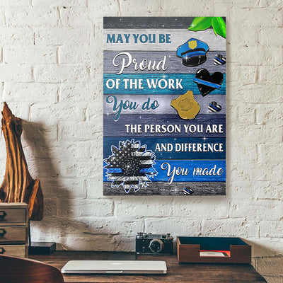 Proud Of Police Canvas Prints