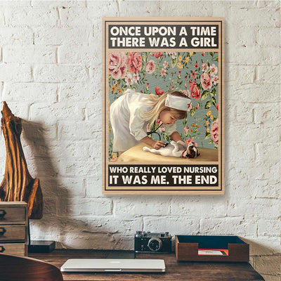 Once Upon A Time There Was A Girl Loved Nursing Canvas Prints PAN04831