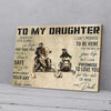 To My Daughter Dad Snowmobile Canvas Prints