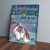 Vintage Unicorn Mom And Daughter Canvas Prints