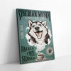 Coffee And Siberian Husky Canvas Prints PAN06192