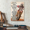 Vintage Motorbike Riding Canvas Prints