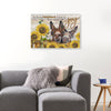 Sunflower Donkey Canvas Prints PAN12589
