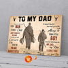 Personalized Gift For Dad From Son Hunting Canvas Wall Art I Know It's Not Easy