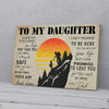 To My Daughter Dad Camping Canvas Prints