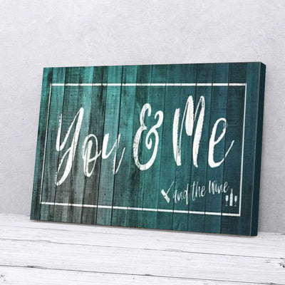 You Me And The Wine Canvas Prints