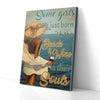 Some Girls Are Just Born With Beach And Wine In Their Souls Canvas Prints