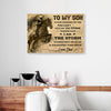 To My Son Whisper Back I Am The Storm Riding Horse Dad Canvas Prints