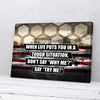 When Life Puts You In A Tough Situation Don't Say Why Me Say Try Me Canvas Prints