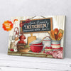 Personalized Kitchen Canvas Wall Art Seasoned With Love PAN06892