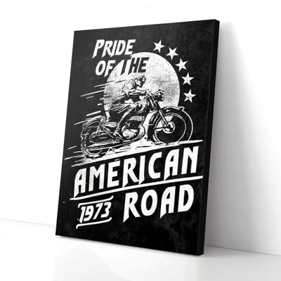 Ride Of The American Road Biker Canvas Prints