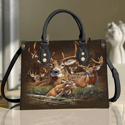 Deer Hunting Wild Purse Tote Bag Handbag For Women