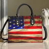 Vintage American Flag Patriotic Purse Tote Bag Handbag For Women
