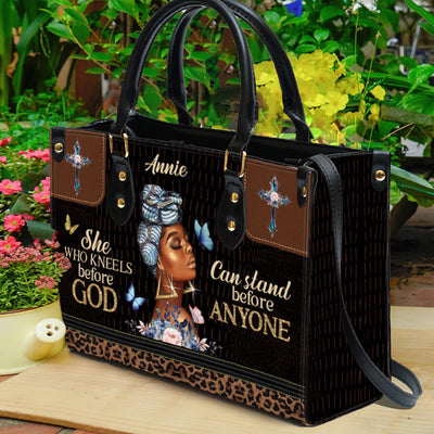 Personalized African American Christian Purse Tote Bag Handbag For Woman PANLTO0060
