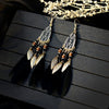 Eagle Feather Native American Beading Earrings