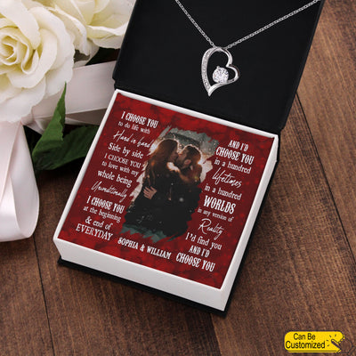 Personalized Valentine's Day Gifts I Choose You Forever Love Necklace