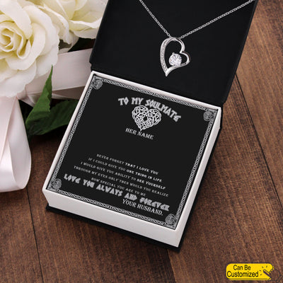 Personalized Valentine's Day Gifts My Soulmate Forever Love Necklace